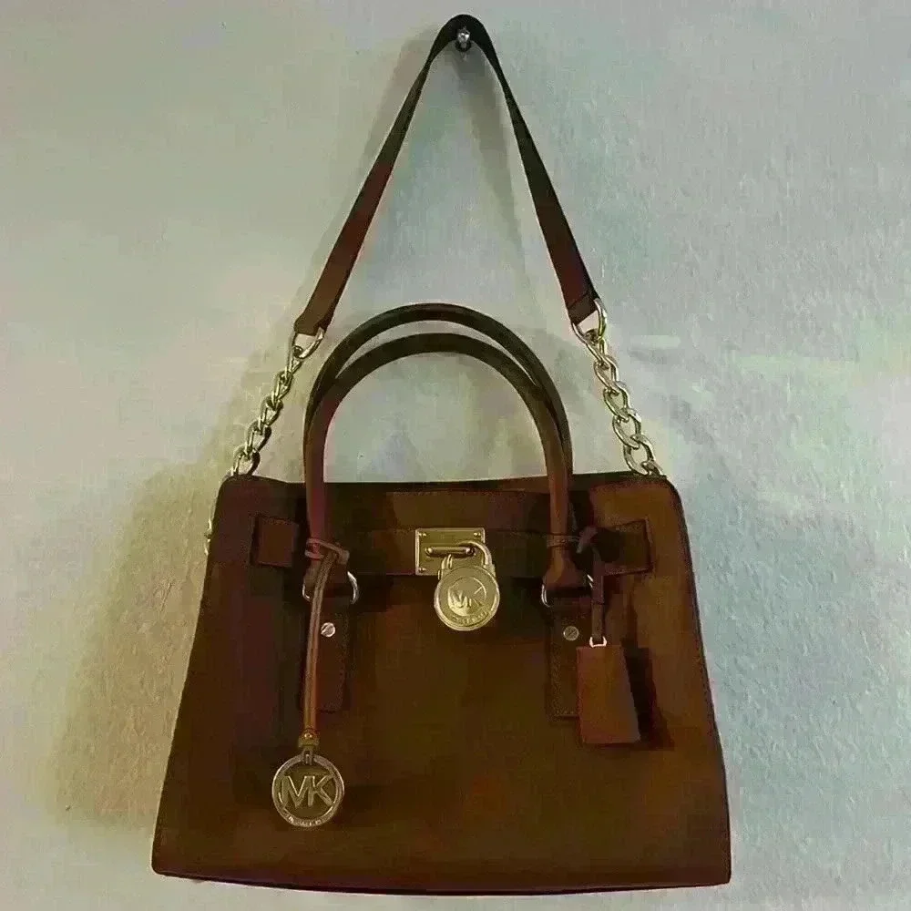 Michael Kors Hamilton Satchel W/ Lock & Key